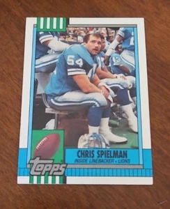 1990 TOPPS FOOTBALL Card #353 Chris Spielman Detroit Lions - Picture 1 of 2