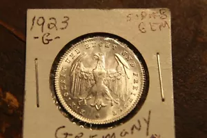 GERMANY 200 MARK 1923 G KM35 BU ALUMINUM - Picture 1 of 2