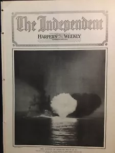 WWI-USA Break Relation w Germany 1917 USS Wyoming Battleship Break Record - Imagen 1 de 12