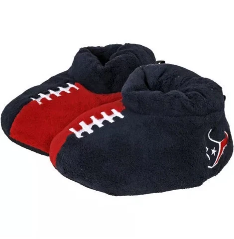 New Youth Licensed NFL Houston Texans Puffy Ankle Slippers Youth Size: S(Y8-9) Cover