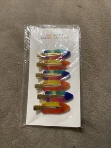 6pc Marc Jacobs Perfect Pride Parade Rainbow Hair Pins, Sealed - Picture 1 of 1