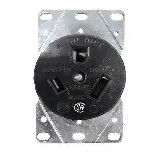 ARROW HART 5796N 50A 277V AC Single Receptacle - Picture 1 of 1