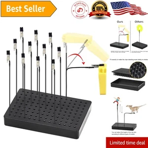 Lightweight Model Painting Holder & 12 Rubber-Tipped Clips for Precise Crafting - Picture 1 of 9