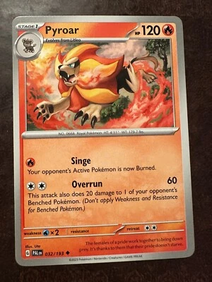 Pyroar 032/193 Sv02: Paldea Evolved Regular - Image 1 of 2