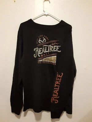 BNWT Realtree Edge Authentic Camo By Staghorn Creek Black Men's Long Sleeve... - Image 1 of 3