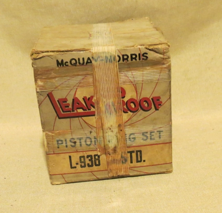 Nuevo de Lote Antiguo Caja Sellada Mcquay-Norris Juego de Anillos de Pistón L938 std 1940-46 Camión Cosechadora Foto 1 de 1