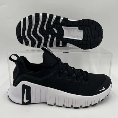 Womens Size 9 Nike Free Metcon 6 Black White Gym Training Shoes FJ7126 001 NEW - Image 1 of 4