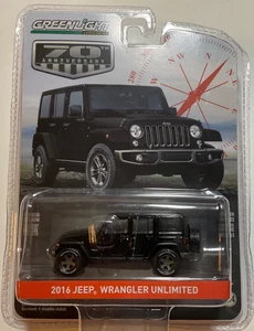 Greenlight 2019 70th Anniversary 2016 Jeep Wrangler Unlimited Black - Picture 1 of 3