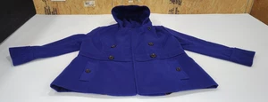 METAPHOR hellblauer zweireihiger klassischer Winter Peacoat - Plus 1X - Bild 1 von 11