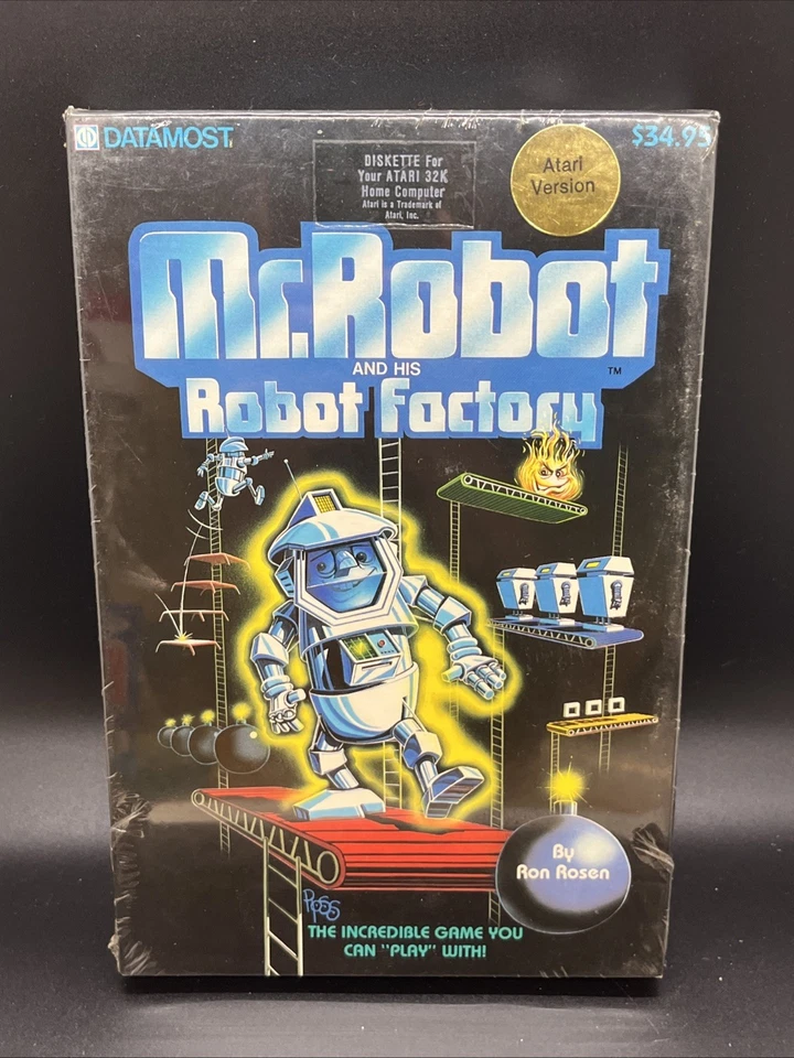 Mr. Robot And His Robot Factory, Commodore 64, Datamost, 1983, Rare Collectible - Image 1 of 2