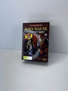 John Wayne, Classic Westerns 10 Great Movies DVD Box Set Reg All 1 Open 3 Sealed - Picture 1 of 3