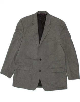 Chaqueta Blazer IZOD Para Hombre 2 Botones Talla 48 Grande Gris Poliéster CM77 Foto 1 de 3
