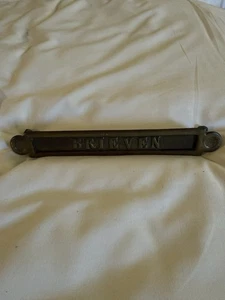 EUC Vintage Messing schmal Brief Post Schlitz niederländische "Breien" Briefe - Bild 1 von 7