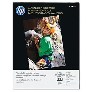 Hp Advanced Photo Paper 56 funtów. Błyszczące 5 x 7 60 arkuszy/opakowanie Q8690A - Zdjęcie 1 z 2