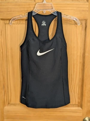 Nike Para Mujer Talla SP Dri Fit Tank Negro Espalda Corredora Malla Acolchada Entrenamiento Ropa Activa Foto 1 de 4