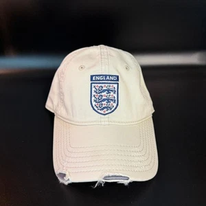 New Era England Baseball Cap Distressed Dad Hat Adjustable - Picture 1 of 3