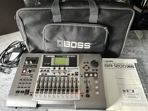 【working】 BOSS BR-1200 DIGITAL RECORDING STUDIO with Adapter & Original Bag - Picture 1 of 20