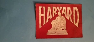 c1910s large tobacco leather HARVARD UNIVERSITY - FOUNDER - TOUGH.. - Picture 1 of 1
