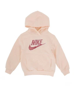NIKE Girls "Home Swoosh Home" Pullover Hoodie ** Guava Ice - 6 ** NWT - Picture 1 of 7