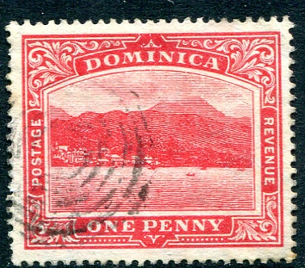DOMINICA: (16425) 6 ring Concentric Circle postmark/cancel - Image 1 of 1