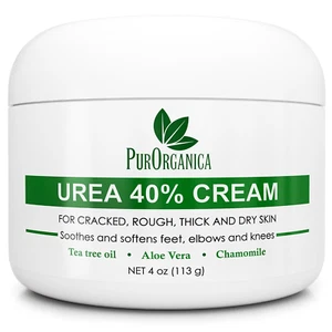 Urea 40% Cream – Made in USA – Foot Cream for Thick, Cracked, Rough, Dead & Dry - Picture 1 of 12