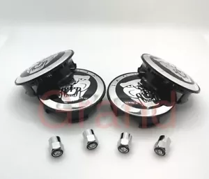 Jaguar Wheel Center Caps Black &Air Caps 59mm S-Type X-type XF XJ8 XEL XJ XK - Picture 1 of 15
