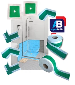 Nassraumsystem Bandkragen Eckgelenk Wasserdicht Tankdusche Aqua Build V - Bild 1 von 24