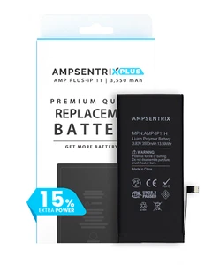Extended Capacity Battery For iPhone 11 (AmpSentrix Plus) - Picture 1 of 5