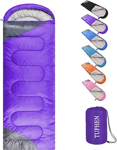 Tuphen- Sleeping Bags for Adults Kids Boys Girls Backpacking Hiking Camping Cott - Picture 1 of 12