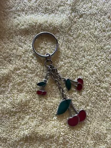 Triple Cherry Keychain - Picture 1 of 2