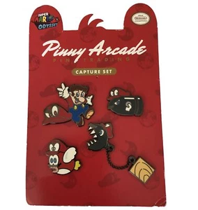 Nintendo Super Mario Pins Set Pinny Arcade HTF 2018 Odyssey Capture - Picture 1 of 8