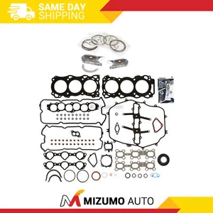 Full Gasket Set Bearings Rings Fit 03-04 Nissan Infiniti 3.5L DOHC VQ35DE - Picture 1 of 12