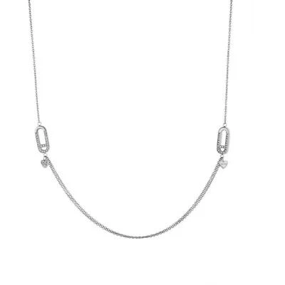 Collana Donna LIUJO LJ1399 in Acciaio con Accessori Zirconati 60cm - Immagine 1 di 3