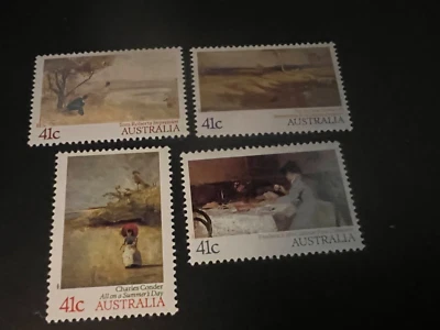 Australia 1989 Paintings Complete set of 4 MNH Scott # 1146-1149 *combine ship - Image 1 of 2