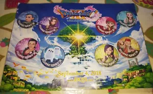 Dragon Quest XI Elusive Age Set of 8 Promotional Badges Sealed New - Picture 1 of 3