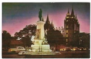 VTG Postcard - Brigham Young Monument, Salt Lake City, Utah - Picture 1 of 2