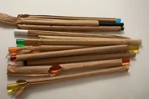 Lot 12 Colored Plexiglass Rods (E4R) .75" by 17" to 18" Clear Blue Red Black - Picture 1 of 5