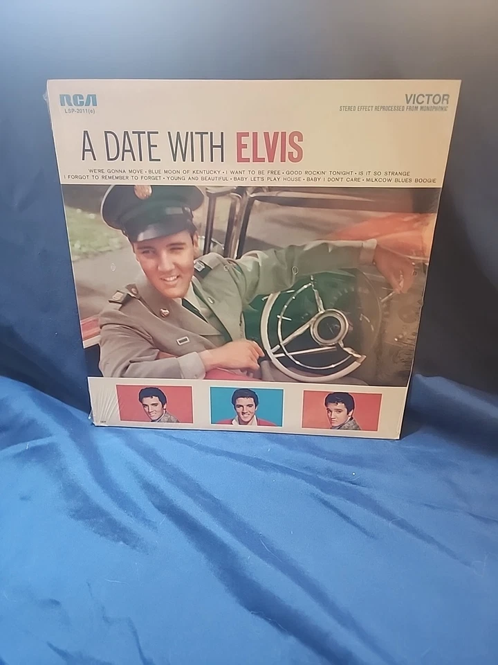 Vintage 1963 Elvis Presley A Date With Elvis LSP-2011(e) Vinyl Record In Shrink - Image 1 of 4