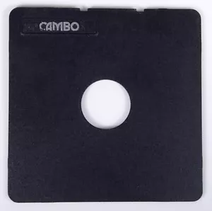 PLANCHETTE ORIGINALE CAMBO COPAL 1 ORIGINAL LENS BOARD CAMBO VIEW CAMERA - Foto 1 di 2