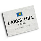 A4 PRINT - Larks&#39; Hill, Suffolk - Lat/Long TM1949