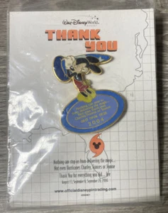 NEW WALT DISNEY WORLD CAST MEMBER EXCLUSIVE 2004 HURRICANE APPRECIATION PIN (MM) - Picture 1 of 3
