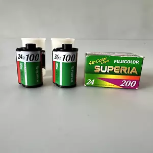 3 FUJI Fujicolor Superia 100/200 ISO 24/36 Exp Fujifilm Colour Film 35mm Expired - Picture 1 of 3