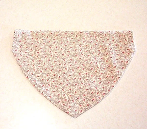 Cuello Bandana Cuello Bufanda Crema Estampado Floral Reversible Perro Pequeño - Imagen 1 de 2