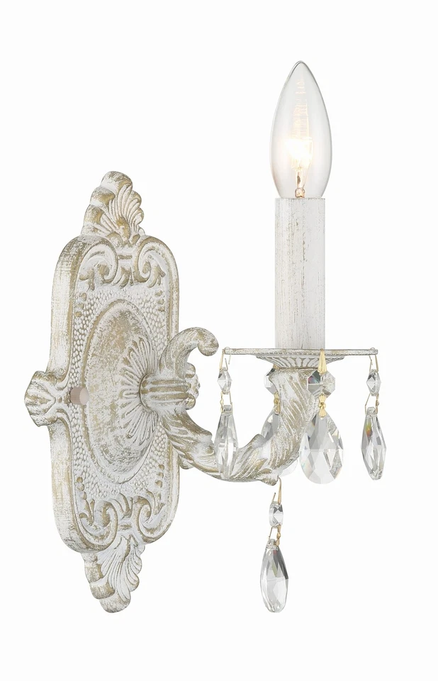 Crystorama Lighting Group 5021-CL-MWP Paris Market 10" parede alta - Off White - Imagem 1 de 4
