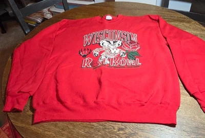 Vinntage Wisconsin Badgers 1994 Rose Bowl sweatshirt size 2XL NCAA - Image 1 of 4