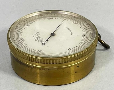 ANTIQUE POCKET BAROMETER & ALTIMETER by ELLIOT BROS 1860 - Image 1 of 4
