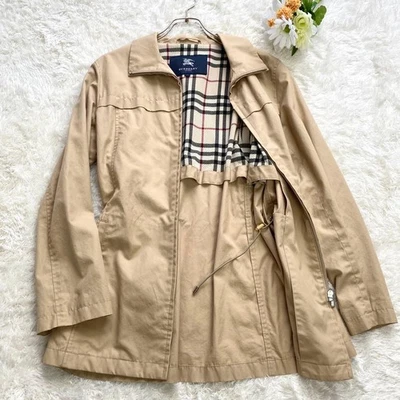 Chaqueta de algodón para hombre Burberry London beige a cuadros Nova cordón #EK BHA Foto 1 de 4