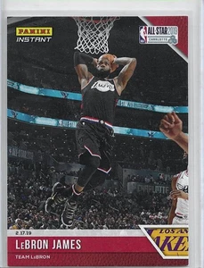 2018-19 Panini Instant All-Stars Team LeBron #5 LeBron James Lakers/399 - Imagen 1 de 2