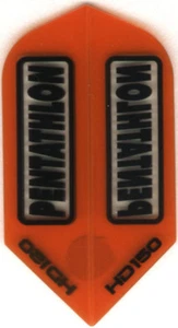 Orange PENTATHLON HD150 Slim Dart Flights: 3 pro Set - Bild 1 von 4