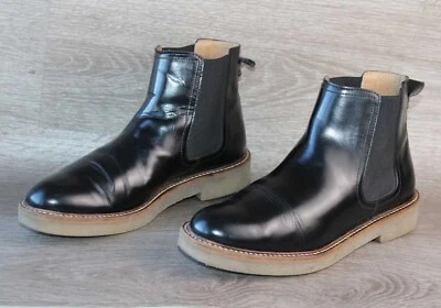 Kickers Chelsea Boot Cuir Noir – Taille 40 Unisexe – Occasion Très Bon état - Photo 1/4